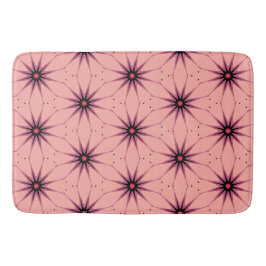 Alfombrilla De Baño Lámpara de patrón geométrico de arranque rosa