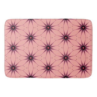 Alfombrilla De Baño Lámpara de patrón geométrico de arranque rosa