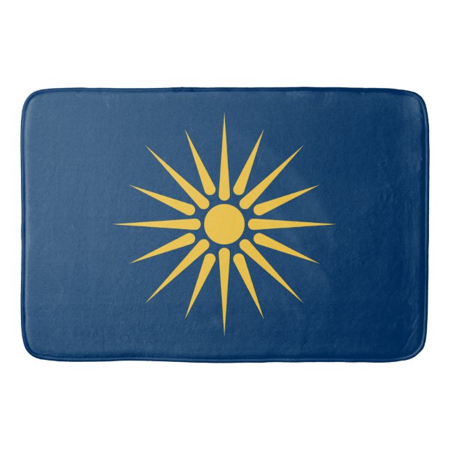 Alfombrilla De Baño Large bath mat with flag of Macedonia, Greece (Anverso)