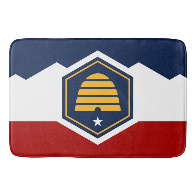 Alfombrilla De Baño Large bath mat with flag of Utah, USA (Anverso)
