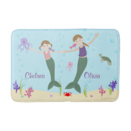 Alfombrilla De Baño Las hermanas rubias oscuras de la sirena