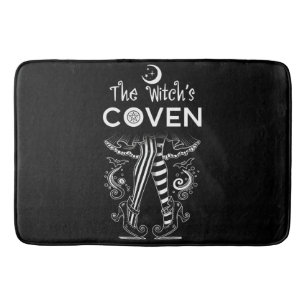 Alfombrilla De Baño Las Piernas de Bruja de la Coven de la Bruja Hallo
