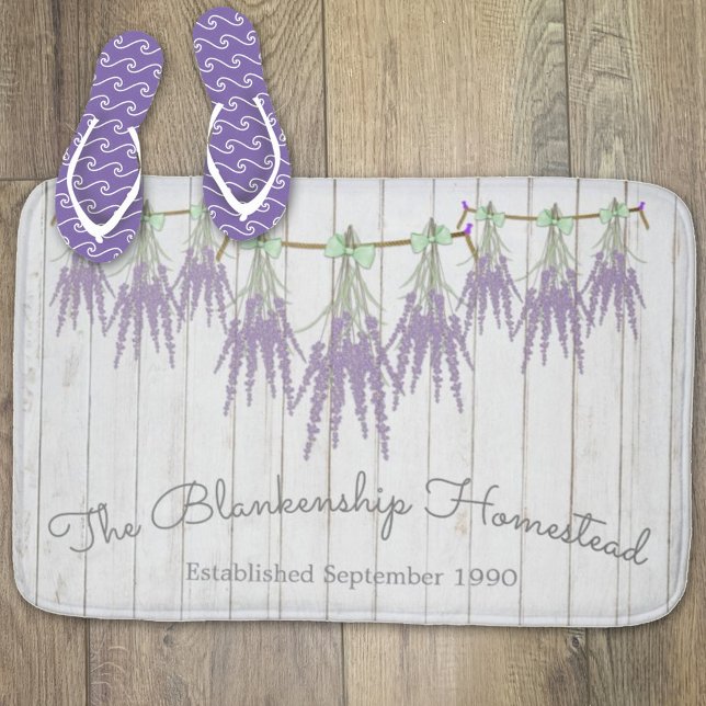 Alfombrilla De Baño Lavanda de la casa de labranza francesa dobla el v (Subido por el creador)