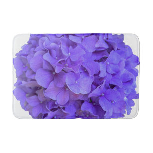 Alfombrilla De Baño Lavanda lila púrpura Hidrangeas flores púrpuras