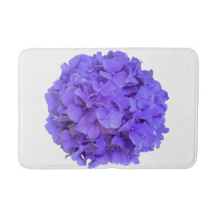 Alfombrilla De Baño Lavanda lila púrpura Hidrangeas flores púrpuras