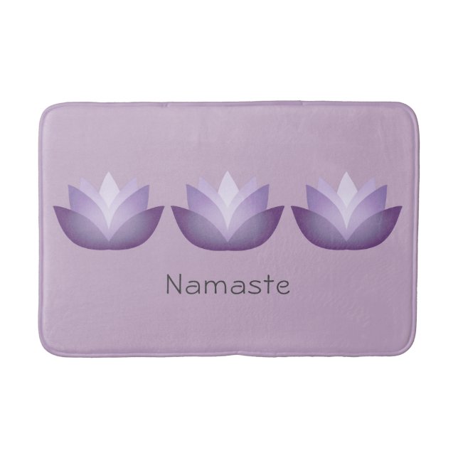 Alfombrilla De Baño Lavender Lotus (Anverso)