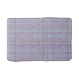 Alfombrilla De Baño Lavender Plaid Harmony 