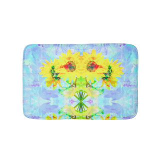 Alfombrilla De Baño Lavender Sunflowers Bath Mat