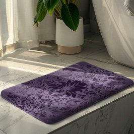 Alfombrilla De Baño Lazo púrpura de aluminio cepillado metálico