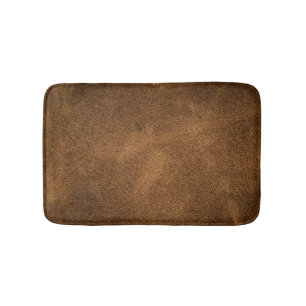 Alfombrilla De Baño Leather marrón antigua: fondo texturado