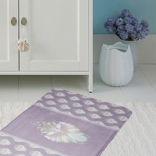 Alfombrilla De Baño Lechuza Oracle Púrpura Pastel