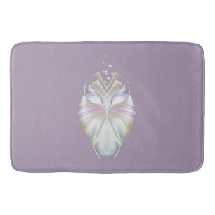 Alfombrilla De Baño Lechuza Oracle Púrpura Pastel