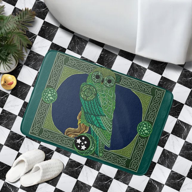 Alfombrilla De Baño Lechuza Verde Celta (Subido por el creador)
