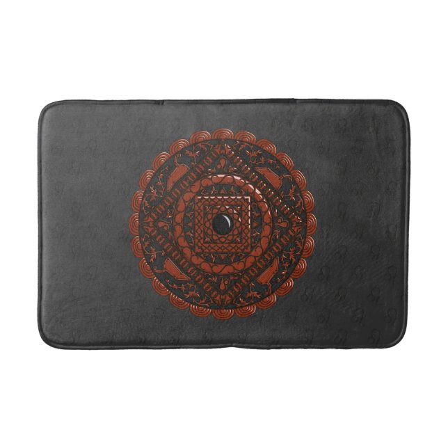 Alfombrilla De Baño Leo Mandala Bath Mat (Anverso)