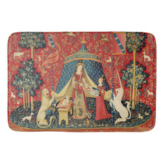 Alfombrilla De Baño León de DAMA Y UNICORN, Flores de Fantasía, Animal