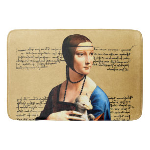 Alfombrilla De Baño Leonardo da Vinci Lady con Ermine
