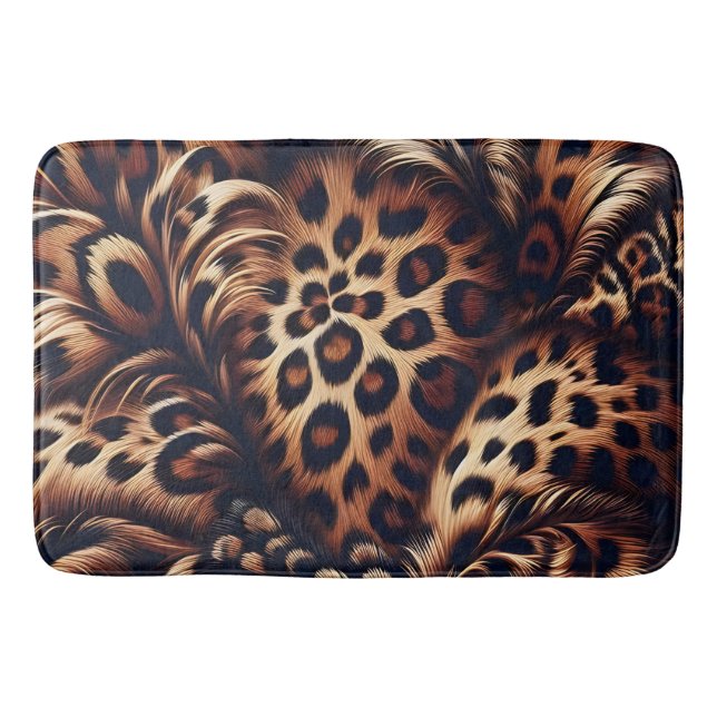 Alfombrilla De Baño Leopard Charm: la declaración en negrita (Anverso)
