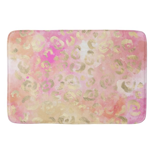 Alfombrilla De Baño Leopard Paint Series Design 5 (Anverso)
