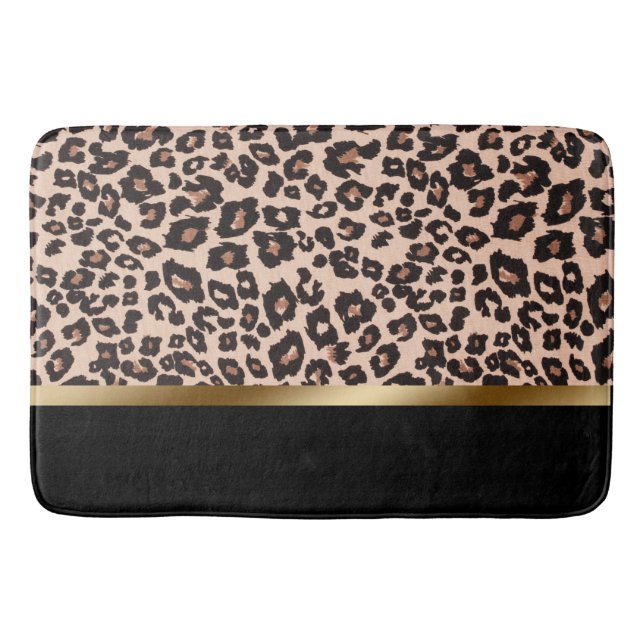 Alfombrilla De Baño Leopard Print Bath Mat (Anverso)