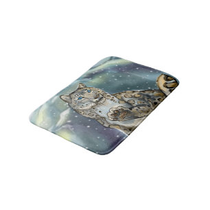 Alfombrilla De Baño Leopardo de la nieve