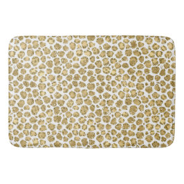 Alfombrilla De Baño Leopardo Purpurina Gold Glitz