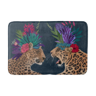 Alfombrilla De Baño Leopardos de casas calientes  Un par