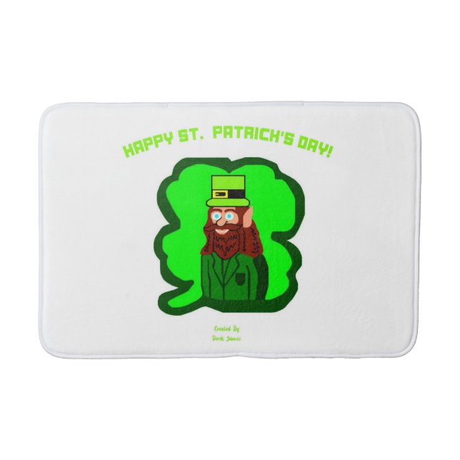 Alfombrilla De Baño Leprechaun Mata de Baño Medio (Anverso)