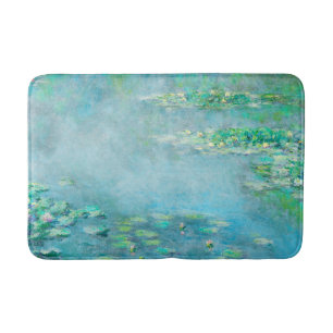Alfombrilla De Baño Les Nympheas Water Lilies Light Blue Bella Artes
