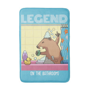 Alfombrilla De Baño Leyenda (En el baño) Canta Groundhog
