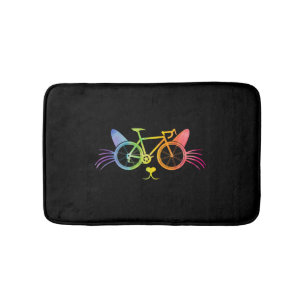 Alfombrilla De Baño Lgbt de gato para bicicletas