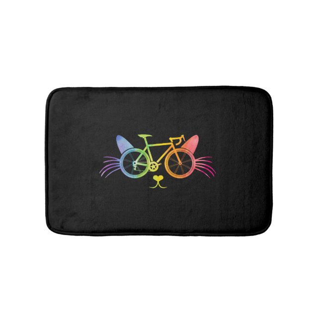 Alfombrilla De Baño Lgbt de gato para bicicletas (Anverso)