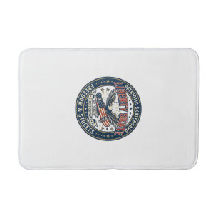 Alfombrilla De Baño Liberty Skate Patriótico Patriótico Patineta Vint