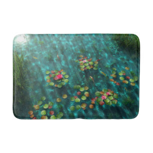 Alfombrilla De Baño Lienzos en el baño de agua