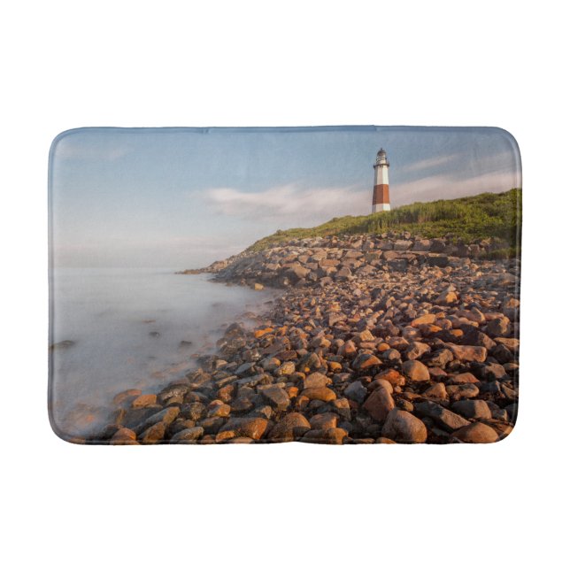 Alfombrilla De Baño Lighthouses | Montauk Point Long Island (Anverso)