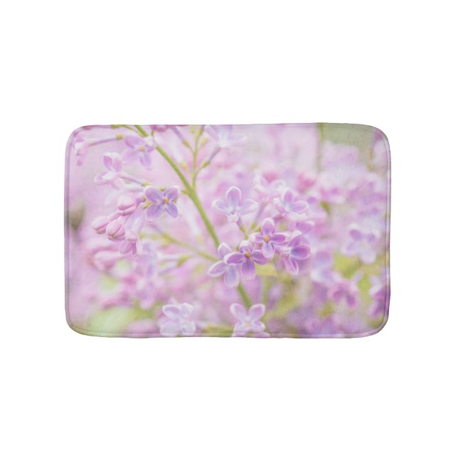 Alfombrilla De Baño Lilac Flowers Mist (Anverso)