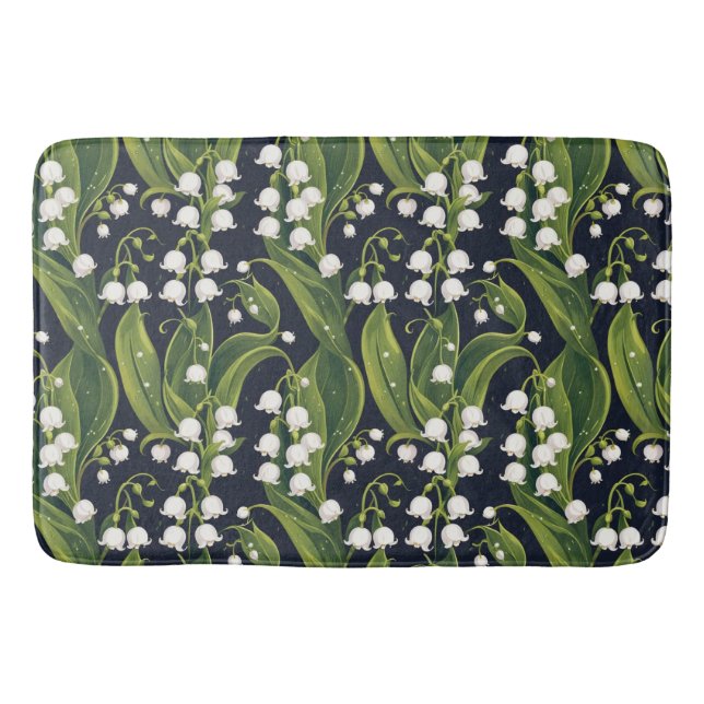 Alfombrilla De Baño Lily of the Valley Floral Bath Mat (Anverso)