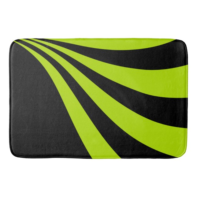 Alfombrilla De Baño Lime Wave (Anverso)