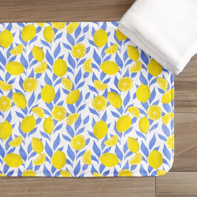 Alfombrilla De Baño Limonés Azul Mediterráneo (Subido por el creador)