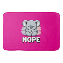 Alfombrilla De Baño Lindo koala dormido “No” divertido cartoon