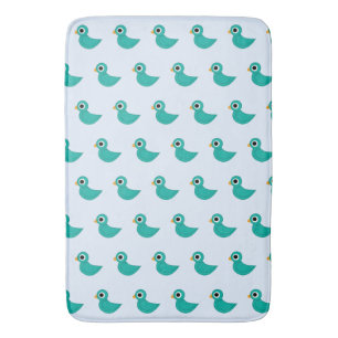 Alfombrilla De Baño Lindo pájaro azul