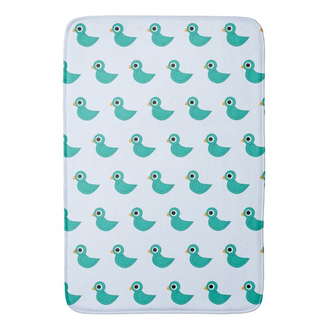 Alfombrilla De Baño Lindo pájaro azul (Frente vertical)