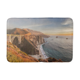 Alfombrilla De Baño Línea costera   Puente Bixby, Gran Sur California