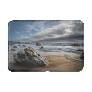 Alfombrilla De Baño Línea costera Stormy Big Sur, California