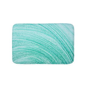 Alfombrilla De Baño línea curvada cepillo textura de la acuarela
