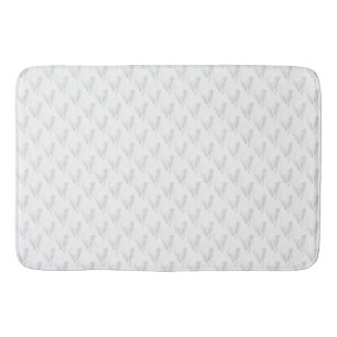 Alfombrilla De Baño Línea de arte, conchas marinas, arpa
