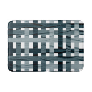 Alfombrilla De Baño Línea sombreada azul
