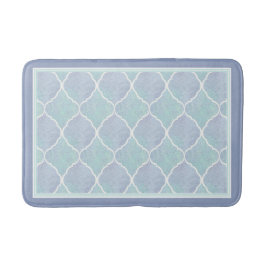 Alfombrilla De Baño Linterna marroquí Tile Beach Ocean Aqua Sea Blue