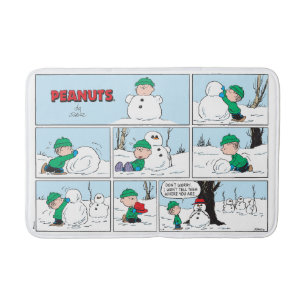 Alfombrilla De Baño Linus Construye Un Hombre De Nieve