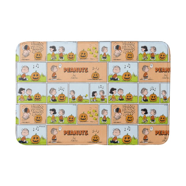 Alfombrilla De Baño Linus & Lucy | Cantando Jack-O-Lantern (Anverso)