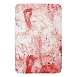 Alfombrilla De Baño lío de la salpicadura de la sangre